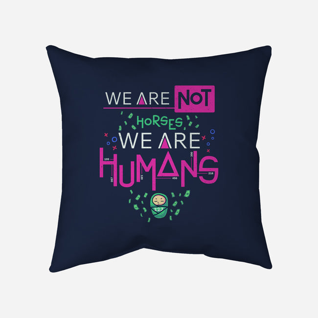 We Are Humans-None-Removable Cover w Insert-Throw Pillow-Geekydog