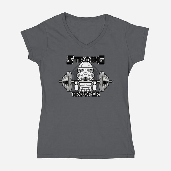Strong Trooper-Womens-V-Neck-Tee-Boggs Nicolas