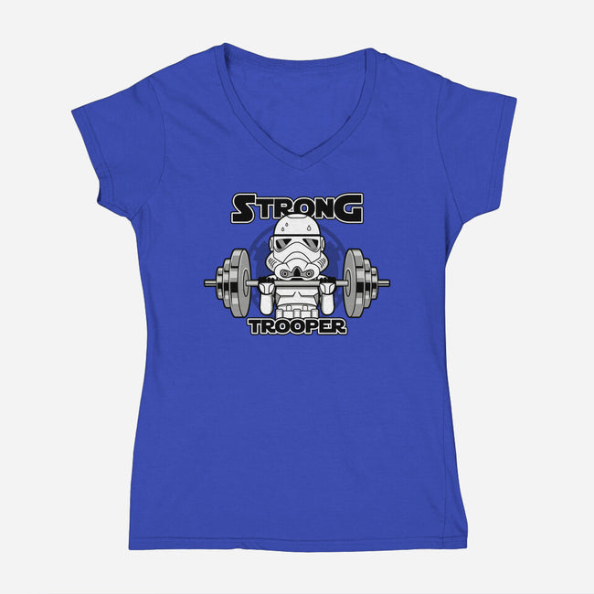 Strong Trooper-Womens-V-Neck-Tee-Boggs Nicolas