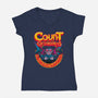 Count Of Darkness-Womens-V-Neck-Tee-Samuel