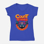 Count Of Darkness-Womens-V-Neck-Tee-Samuel