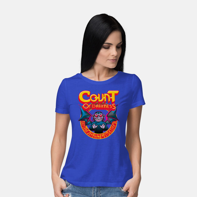 Count Of Darkness-Womens-Basic-Tee-Samuel