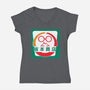 Sakamoto Convenience Store-Womens-V-Neck-Tee-Wookie Mike