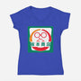 Sakamoto Convenience Store-Womens-V-Neck-Tee-Wookie Mike