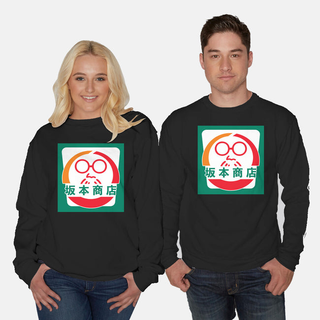 Sakamoto Convenience Store-Unisex-Crew Neck-Sweatshirt-Wookie Mike