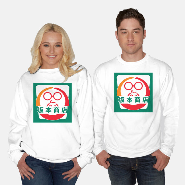 Sakamoto Convenience Store-Unisex-Crew Neck-Sweatshirt-Wookie Mike
