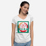 Sakamoto Convenience Store-Womens-V-Neck-Tee-Wookie Mike
