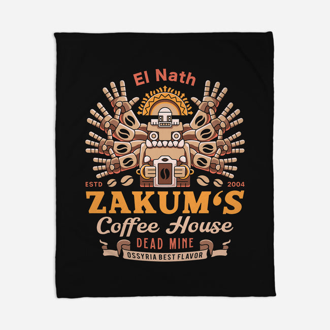 Zakum Coffee Emblem-None-Fleece-Blanket-LAGELANTEE