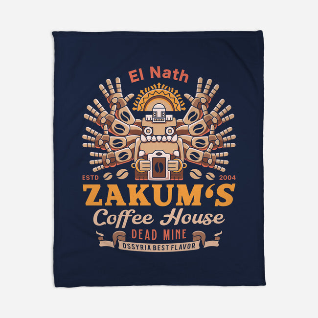 Zakum Coffee Emblem-None-Fleece-Blanket-LAGELANTEE