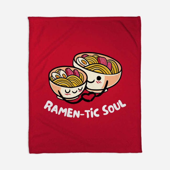 Ramen-tic Soul-None-Fleece-Blanket-FunkVampire