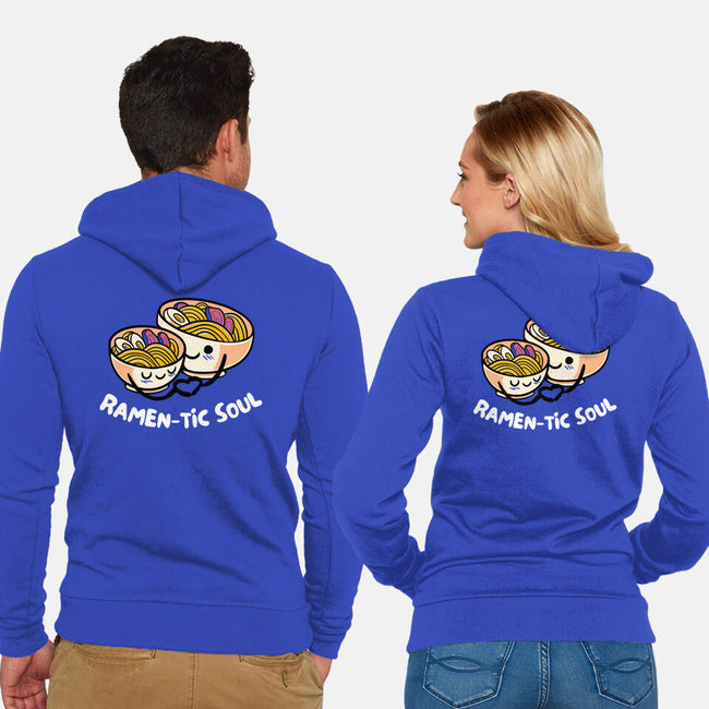 Ramen-tic Soul-Unisex-Zip-Up-Sweatshirt-FunkVampire