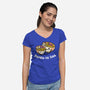 Ramen-tic Soul-Womens-V-Neck-Tee-FunkVampire