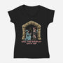 Crit Or Fumble-Womens-V-Neck-Tee-zascanauta