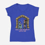 Crit Or Fumble-Womens-V-Neck-Tee-zascanauta