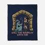 Crit Or Fumble-None-Fleece-Blanket-zascanauta