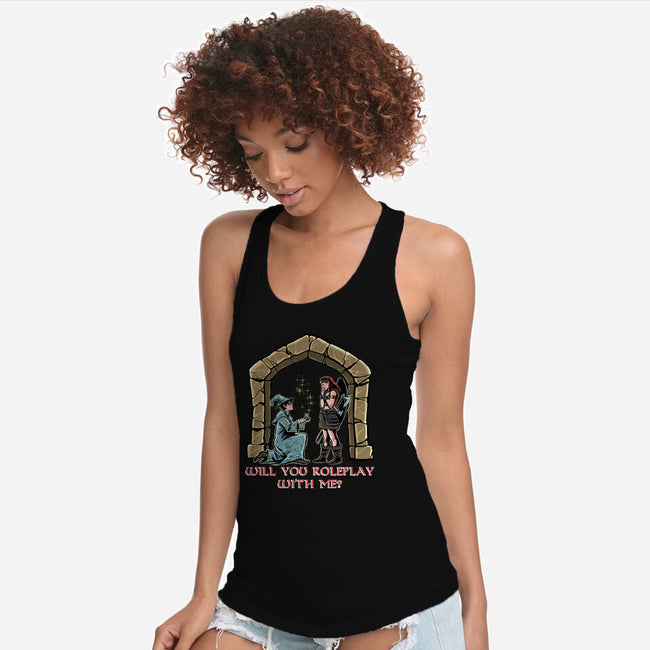 Crit Or Fumble-Womens-Racerback-Tank-zascanauta
