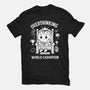 Overthinking World Champion-Mens-Premium-Tee-fanfabio