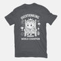 Overthinking World Champion-Mens-Premium-Tee-fanfabio