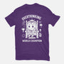 Overthinking World Champion-Womens-Fitted-Tee-fanfabio