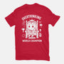 Overthinking World Champion-Mens-Premium-Tee-fanfabio