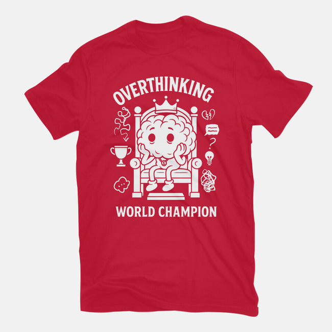 Overthinking World Champion-Womens-Fitted-Tee-fanfabio