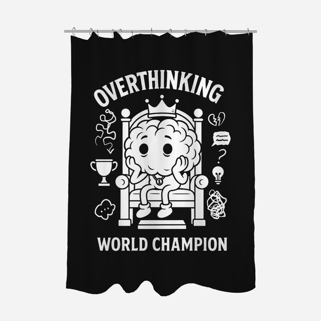 Overthinking World Champion-None-Polyester-Shower Curtain-fanfabio