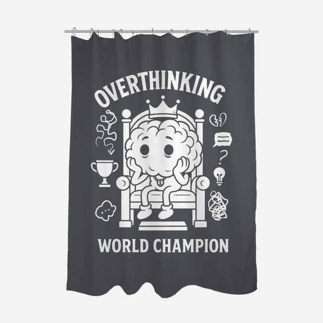 Overthinking World Champion-None-Polyester-Shower Curtain-fanfabio