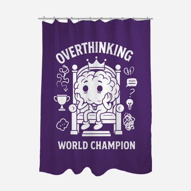 Overthinking World Champion-None-Polyester-Shower Curtain-fanfabio