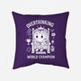 Overthinking World Champion-None-Removable Cover w Insert-Throw Pillow-fanfabio