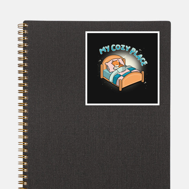 My Cozy Place-None-Glossy-Sticker-Freecheese