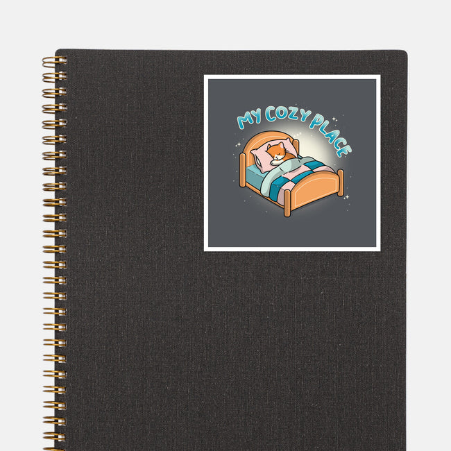 My Cozy Place-None-Glossy-Sticker-Freecheese