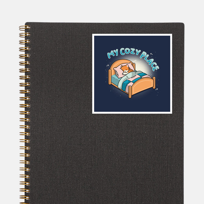 My Cozy Place-None-Glossy-Sticker-Freecheese
