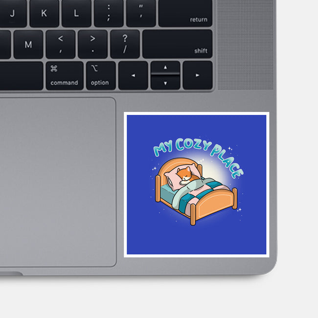 My Cozy Place-None-Glossy-Sticker-Freecheese