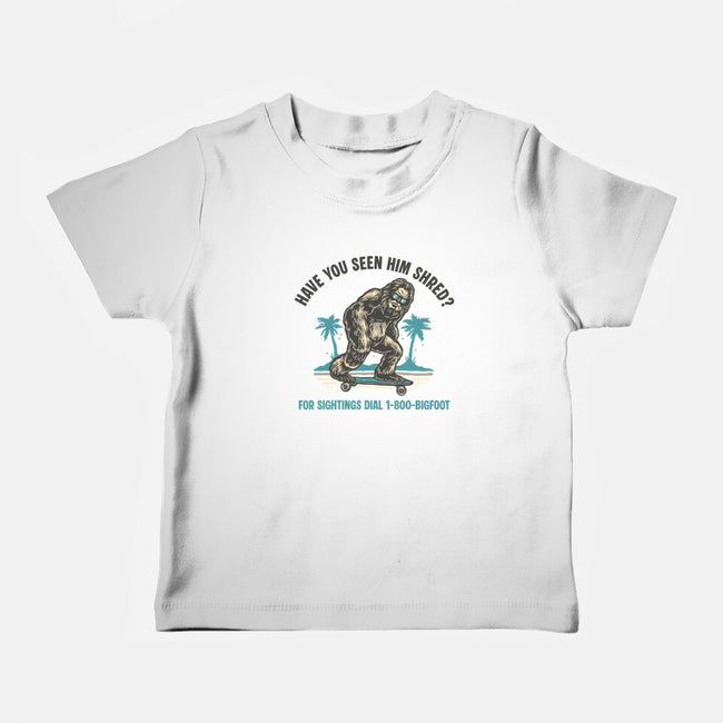 Have You Seen Him Shred-Baby-Basic-Tee-glitchygorilla