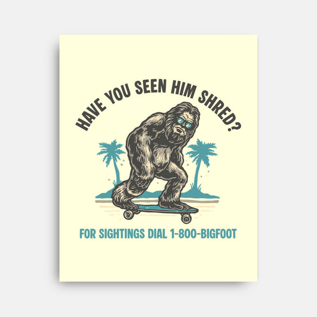 Have You Seen Him Shred-None-Stretched-Canvas-glitchygorilla