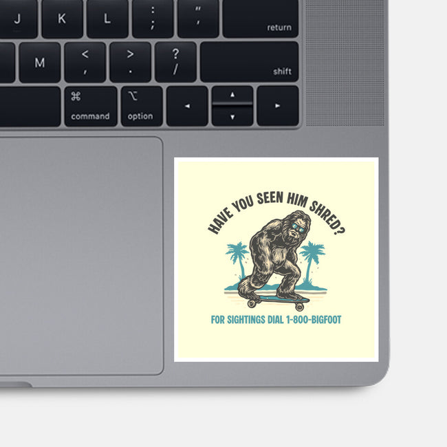 Have You Seen Him Shred-None-Glossy-Sticker-glitchygorilla