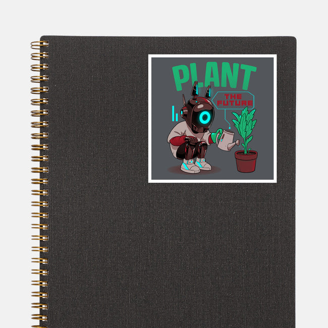 Plant The Future-None-Glossy-Sticker-Bruno Mota