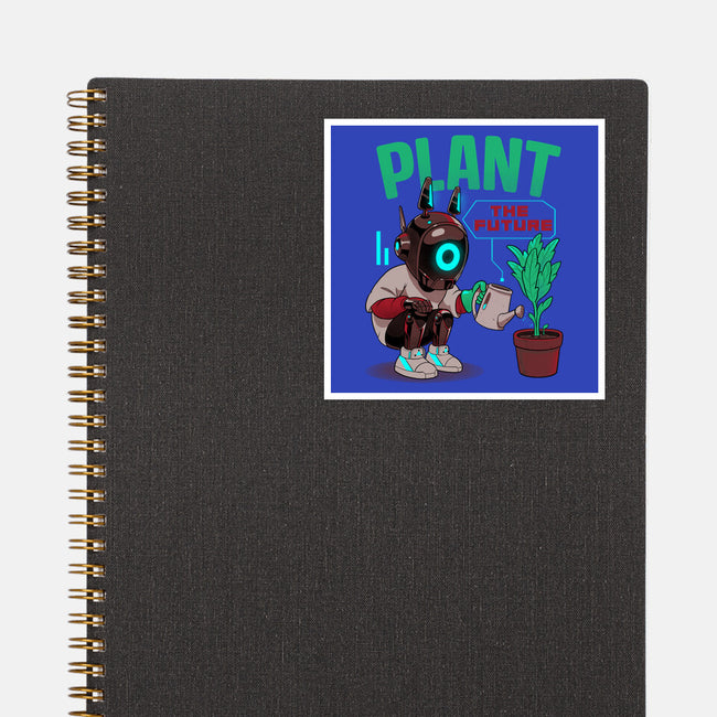 Plant The Future-None-Glossy-Sticker-Bruno Mota