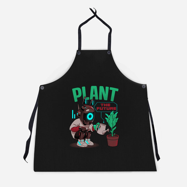 Plant The Future-Unisex-Kitchen-Apron-Bruno Mota