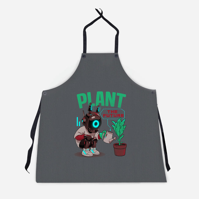 Plant The Future-Unisex-Kitchen-Apron-Bruno Mota