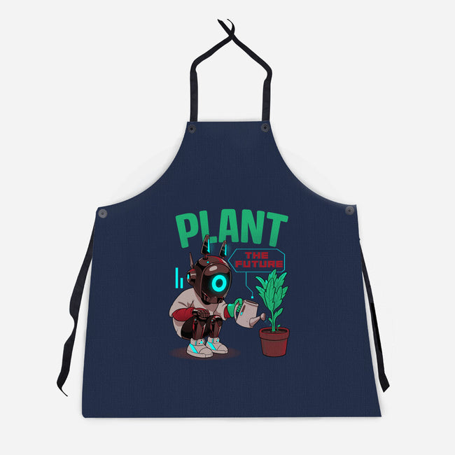 Plant The Future-Unisex-Kitchen-Apron-Bruno Mota