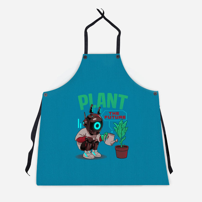Plant The Future-Unisex-Kitchen-Apron-Bruno Mota