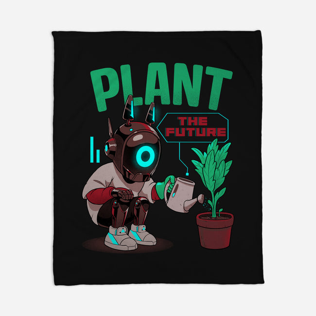 Plant The Future-None-Fleece-Blanket-Bruno Mota