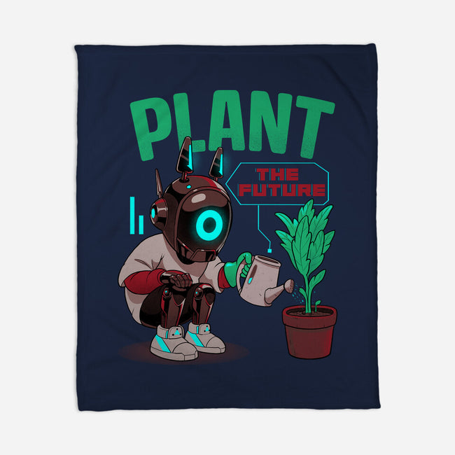 Plant The Future-None-Fleece-Blanket-Bruno Mota