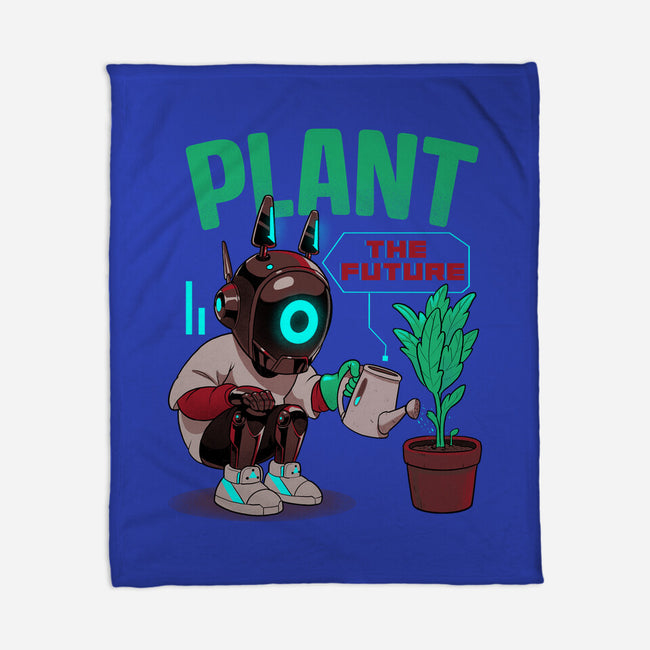 Plant The Future-None-Fleece-Blanket-Bruno Mota