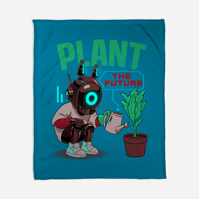 Plant The Future-None-Fleece-Blanket-Bruno Mota