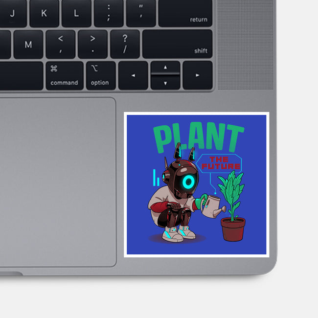 Plant The Future-None-Glossy-Sticker-Bruno Mota