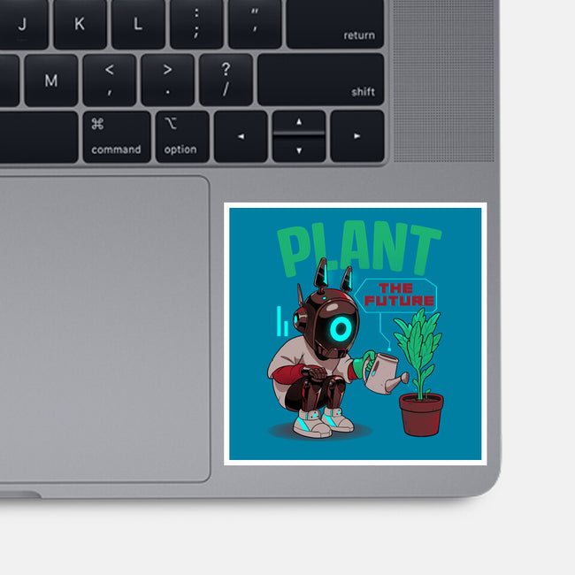 Plant The Future-None-Glossy-Sticker-Bruno Mota