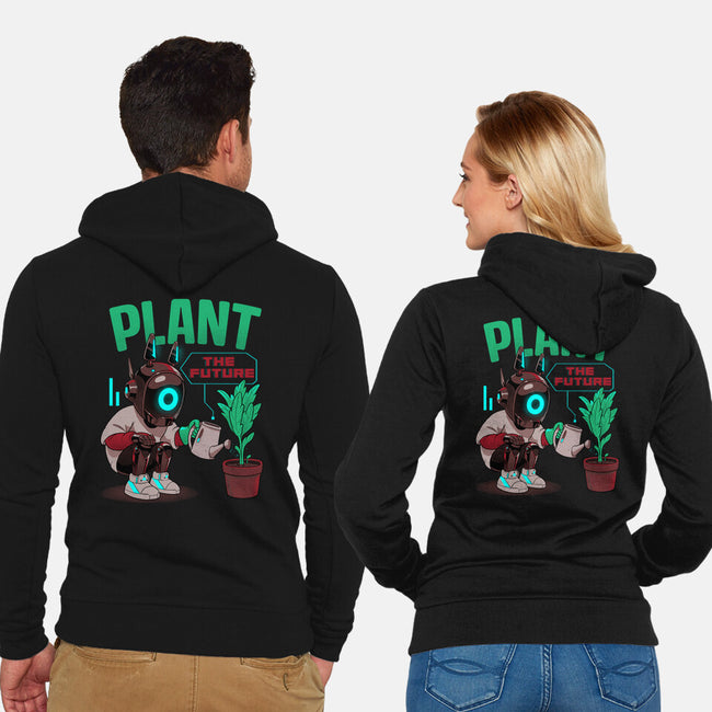 Plant The Future-Unisex-Zip-Up-Sweatshirt-Bruno Mota