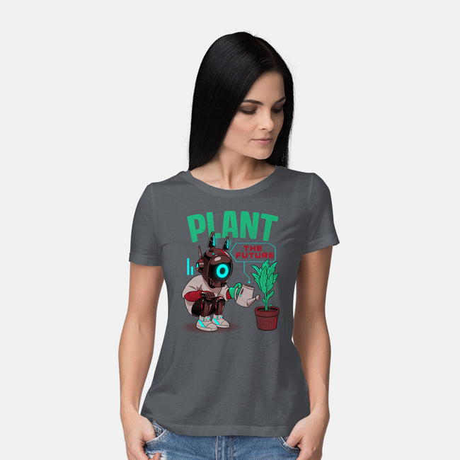 Plant The Future-Womens-Basic-Tee-Bruno Mota